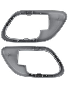 Molduras del Mango de Puerta Interior Lcyolada 2 Pcs Gris 2