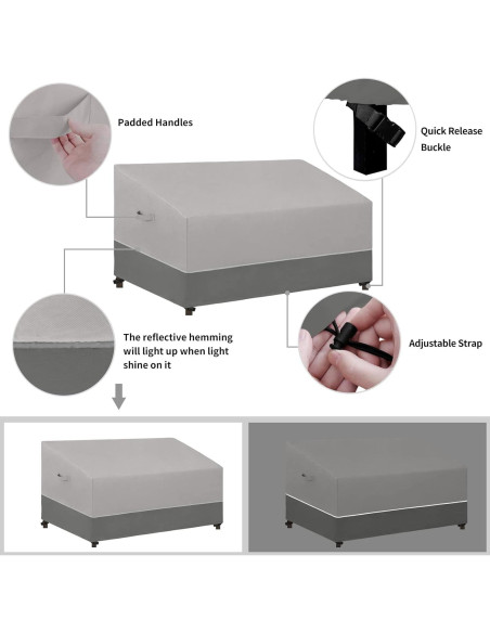 Cubierta de Sofá de Patio Easy-Going 147x89x78 cm Impermeable