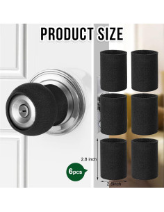 Cubiertas Redondas para Manija de Puerta HLARTNET 6 Pcs 2