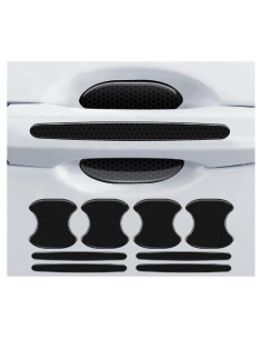 8 Piezas Calcomanías de Manija de Puerta Piburth Negro