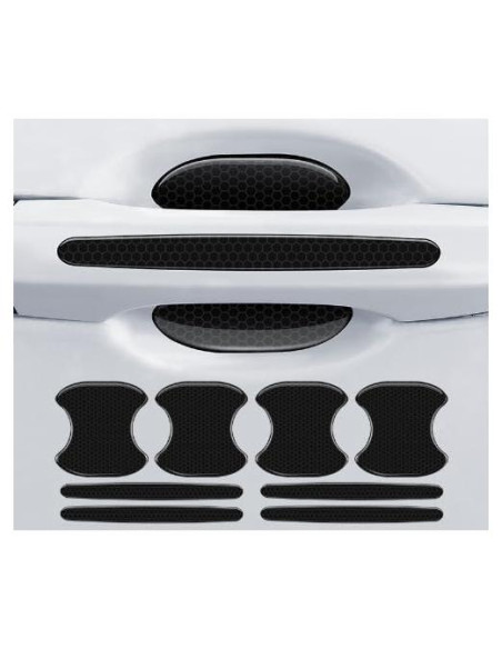 8 Piezas Calcomanías de Manija de Puerta Piburth Negro