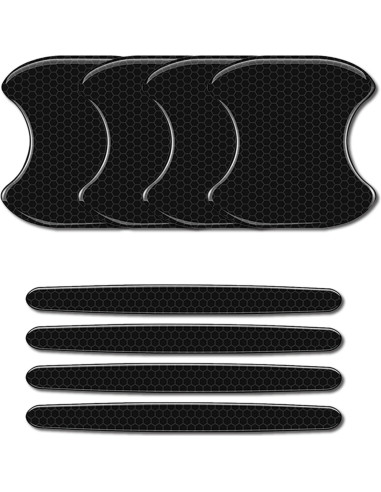 8 Piezas Calcomanías de Manija de Puerta Piburth Negro