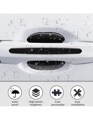 8 Piezas Calcomanías de Manija de Puerta Piburth Negro