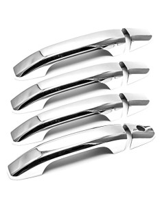 Cubiertas de Manijas de Puerta Chrome Sizver para Chevy Silverado 2014-2018