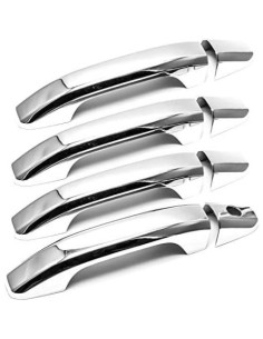 Cubiertas de Manijas de Puerta Chrome Sizver para Chevy Silverado 2014-2018 2