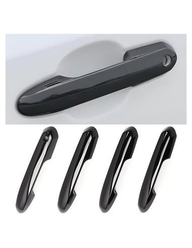 Protector Manija Puerta Auto Zacxoxsr Negro Brillante