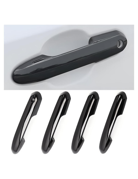 Protector Manija Puerta Auto Zacxoxsr Negro Brillante