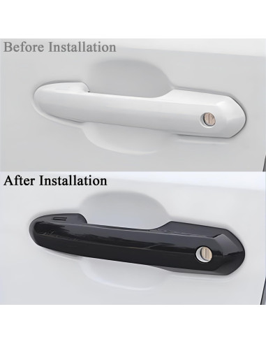 Protector Manija Puerta Auto Zacxoxsr Negro Brillante