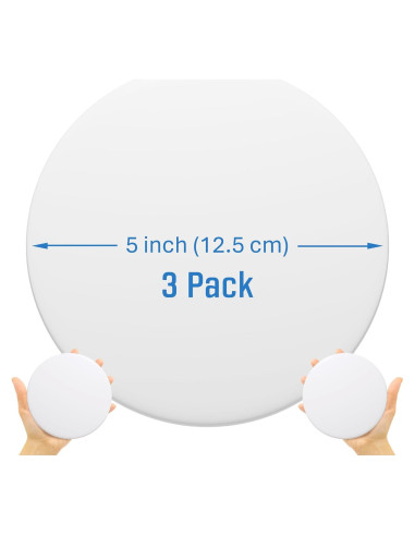 Juego de 3 Topes de Puerta Goma Blanca Tope Más Fuerte 12,7 cm