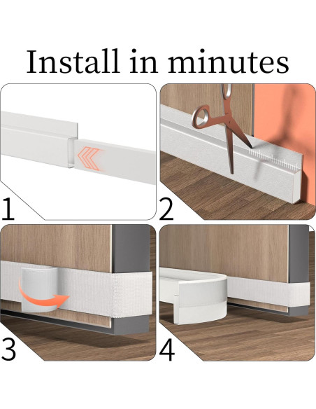Tapón de Draft JUJIBL para Puerta 81 cm Aislante Acústico