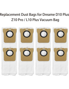 Bolsas de Polvo de Reemplazo Dreame Bot D10 Plus 8 Paquetes 2