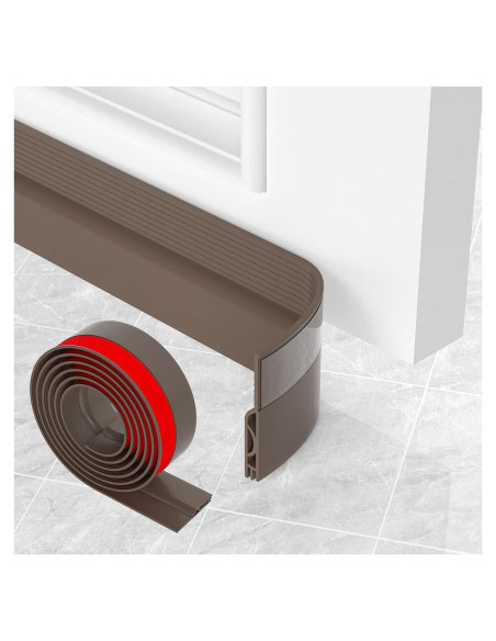 Tapón para Corrientes de Aire OXRQ 198 cm Silicona Marrón Tapón para Corrientes de Aire OXRQ 198 cm Silicona Marrón