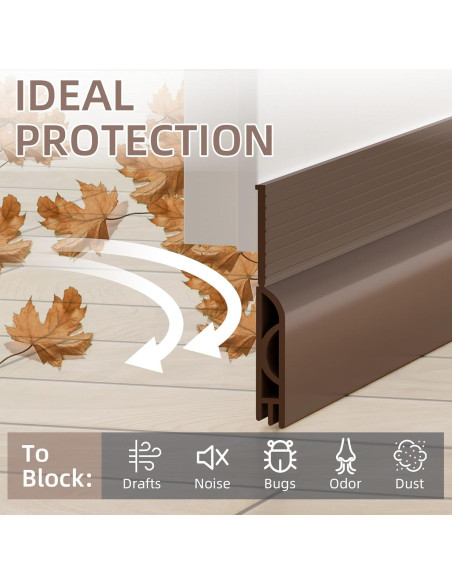 Tapón para Corrientes de Aire OXRQ 198 cm Silicona Marrón Tapón para Corrientes de Aire OXRQ 198 cm Silicona Marrón