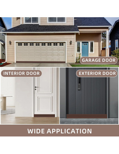 Tapón para Corrientes de Aire OXRQ 198 cm Silicona Marrón