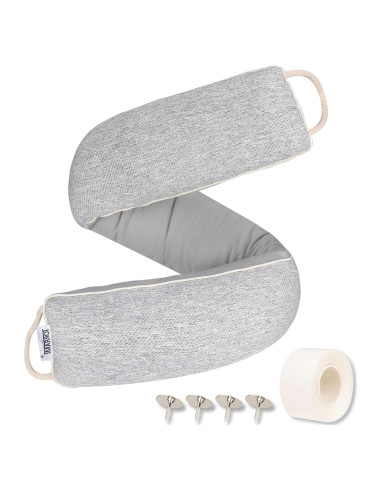 Tapón de Draft TORRAMI 76,2 cm Aislamiento Puertas Gris Claro