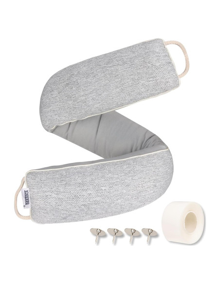 Tapón de Draft TORRAMI 76,2 cm Aislamiento Puertas Gris Claro