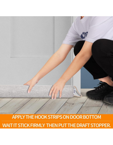 Tapón de Draft TORRAMI 76,2 cm Aislamiento Puertas Gris Claro