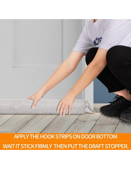 Tapón de Draft TORRAMI 76,2 cm Aislamiento Puertas Gris Claro