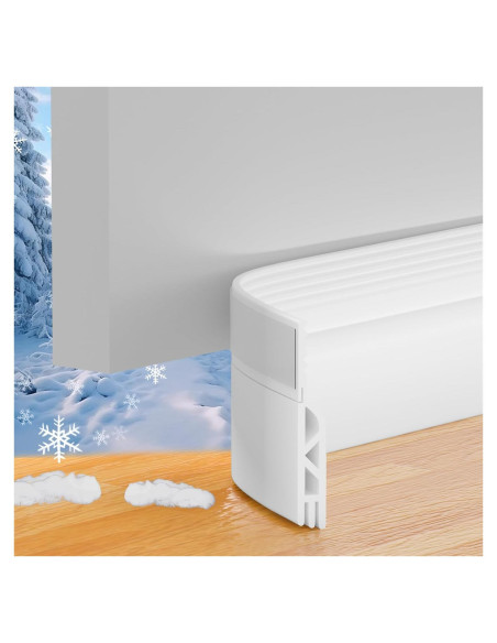 Barrera de Corrientes de Aire para Puerta ETSSXYSO 198 cm Blanca