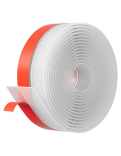 Burlete de Puerta Pluden 20 Pies x 5 cm Silicona Transparente