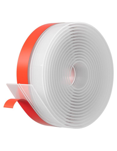 Burlete de Puerta Pluden 20 Pies x 5 cm Silicona Transparente