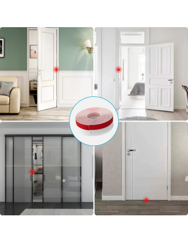 Burlete de Puerta Pluden 20 Pies x 5 cm Silicona Transparente