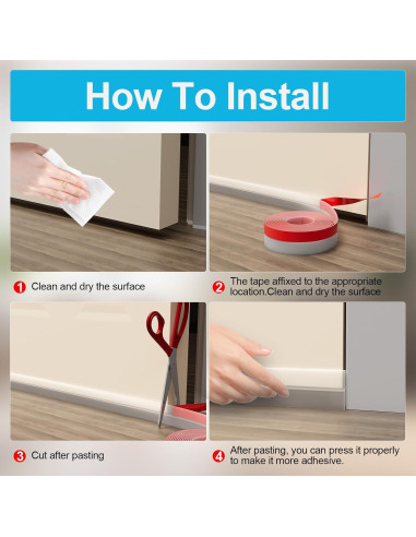 Burlete de Puerta Pluden 20 Pies x 5 cm Silicona Transparente