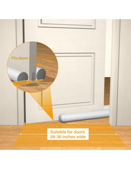 Tope de puerta TONINT 91 cm silicona gris 2 piezas