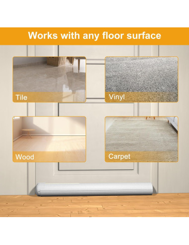 Tope de puerta TONINT 91 cm silicona gris 2 piezas