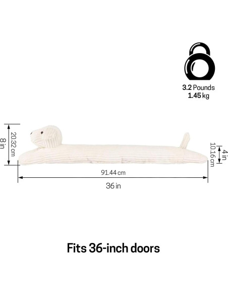 Tope de Puerta Decorativo SwissElite 91 cm Rayas de Perro