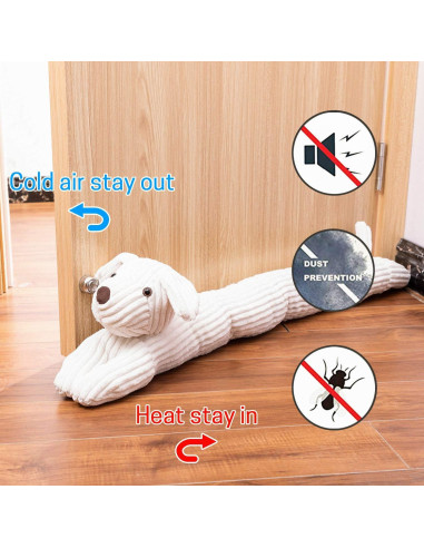 Tope de Puerta Decorativo SwissElite 91 cm Rayas de Perro