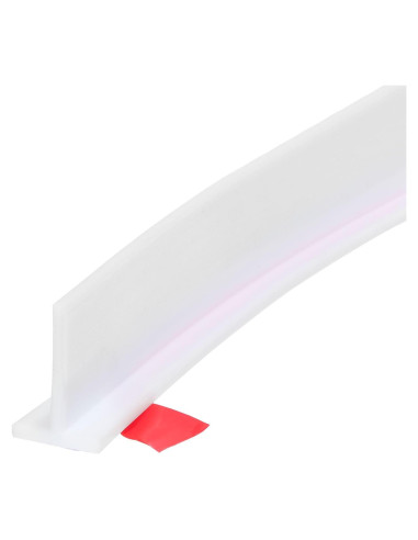 Barrera de Ducha Plegable uxcell 150cm Silicona Blanca