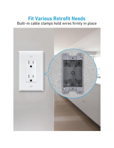 LEONLITE Paquete de 12 Cajas de Conexión Eléctrica 14 L 2