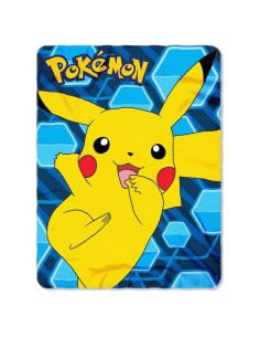 Manta de Forro Polar Pokémon Pikachu 114x152 cm Azul