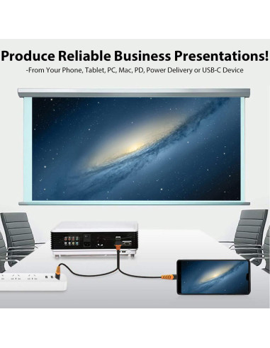 Cable HDMI USB-C 8K/4K Tek Styz 1.8m 60Hz Compatible Xiaomi