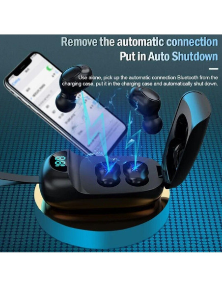 Auriculares Bluetooth VOLT PLUS TG01 con Estuche Carga 24h