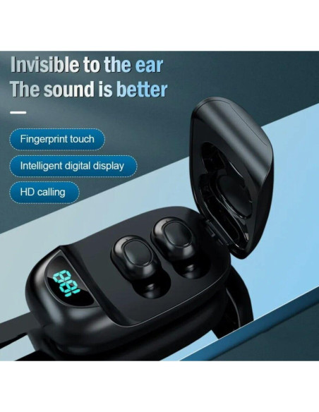 Auriculares Bluetooth VOLT PLUS TG01 con Estuche Carga 24h