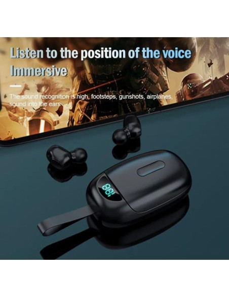 Auriculares Bluetooth VOLT PLUS TG01 con Estuche Carga 24h