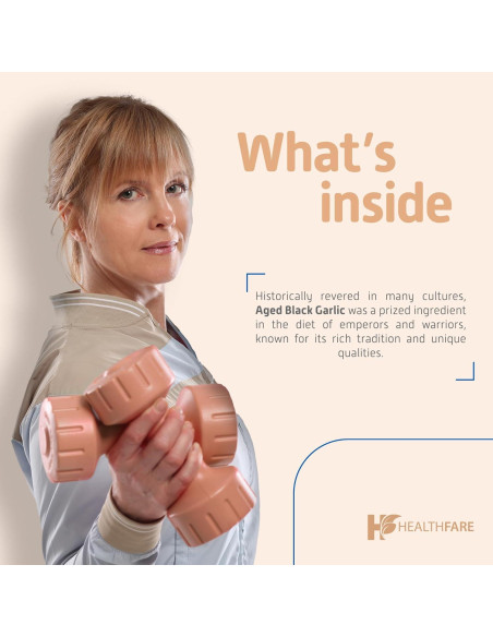 Cápsulas de Ajo Negro Envejecido 2000 mg HealthFare | 90 Veganas