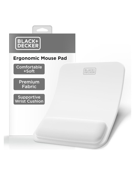 Alfombrilla Ergonómica BLACK+DECKER con Soporte para Muñeca