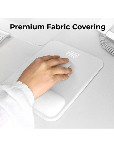 Alfombrilla Ergonómica BLACK+DECKER con Soporte para Muñeca