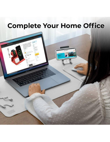 Alfombrilla Ergonómica BLACK+DECKER con Soporte para Muñeca