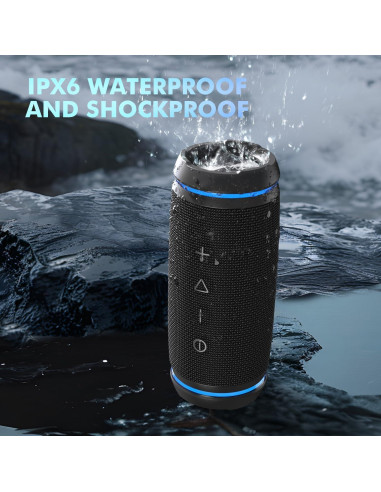 Altavoz Portátil Bluetooth W-KING BT226 36W Impermeable IPX6