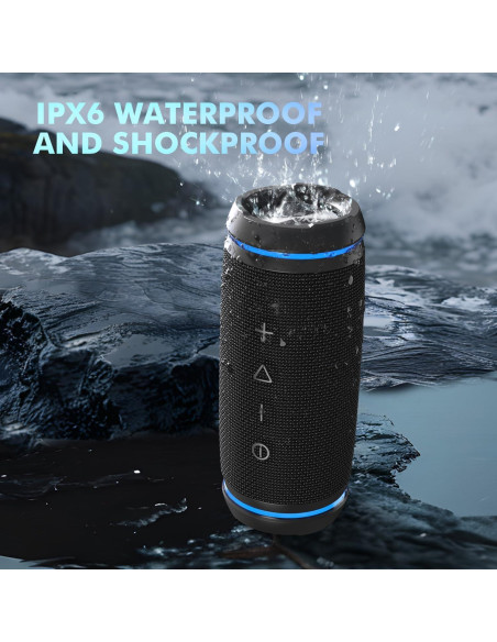 Altavoz Portátil Bluetooth W-KING BT226 36W Impermeable IPX6