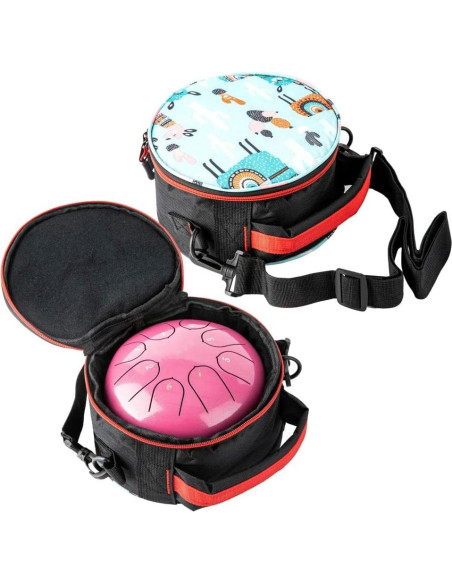 Tambor de Lengua 8 Notas Ubblove 15 cm Acero Rosa