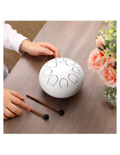Tambor de Lengua de Acero ZXZYHFTY 6" 8 Notas con Accesorios