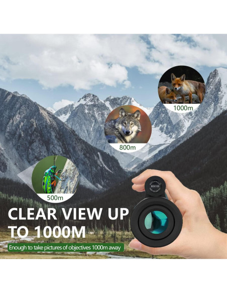 Monóculo 80x100 ASxmhGo Alta Potencia para Smartphone