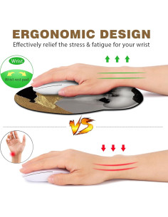 Almohadilla de Ratón DINKY Ergonómica con Soporte de Gel 2