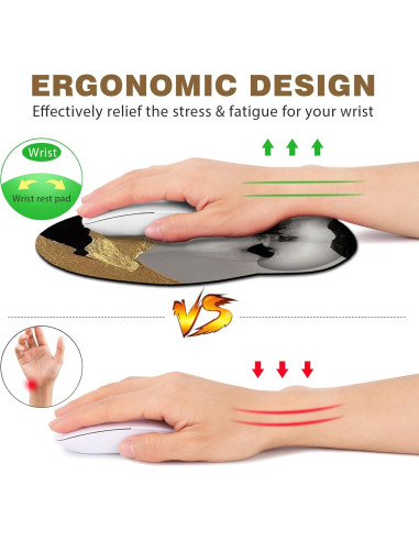 Almohadilla de Ratón DINKY Ergonómica con Soporte de Gel