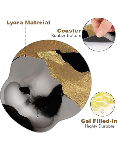 Almohadilla de Ratón DINKY Ergonómica con Soporte de Gel